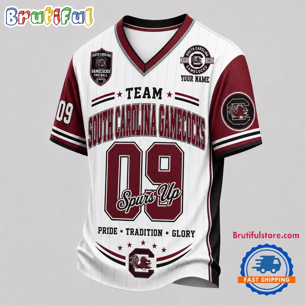 South Carolina Gamecocks NCAA Team Legacy Personalized Football Jersey