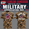 South Carolina Gamecocks x Military Appreciation 2026 Special New Camo 3D Shirt