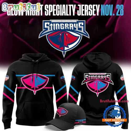 South Carolina Stingrays Glow Night Limited Edition Hoodie Shirt 2025