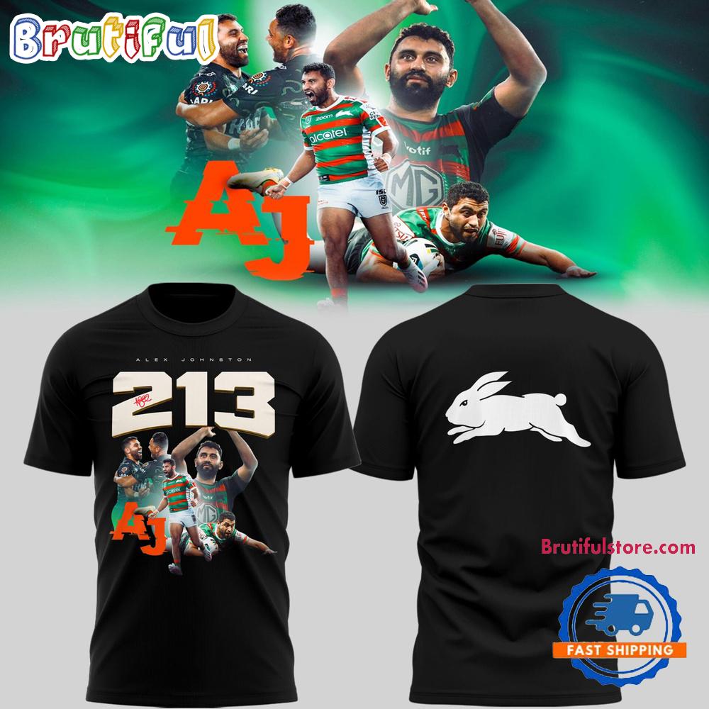 South Sydney Rabbitohs Alex Johnston Record Breaker All Over Print Hoodie T-Shirt