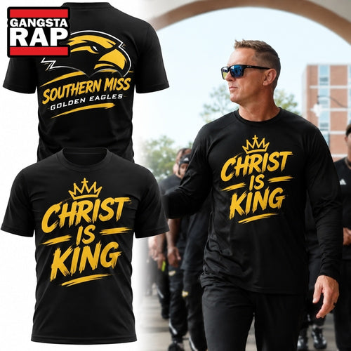 Southern Miss Golden Eagles Christ Is King 2026 T Shirt