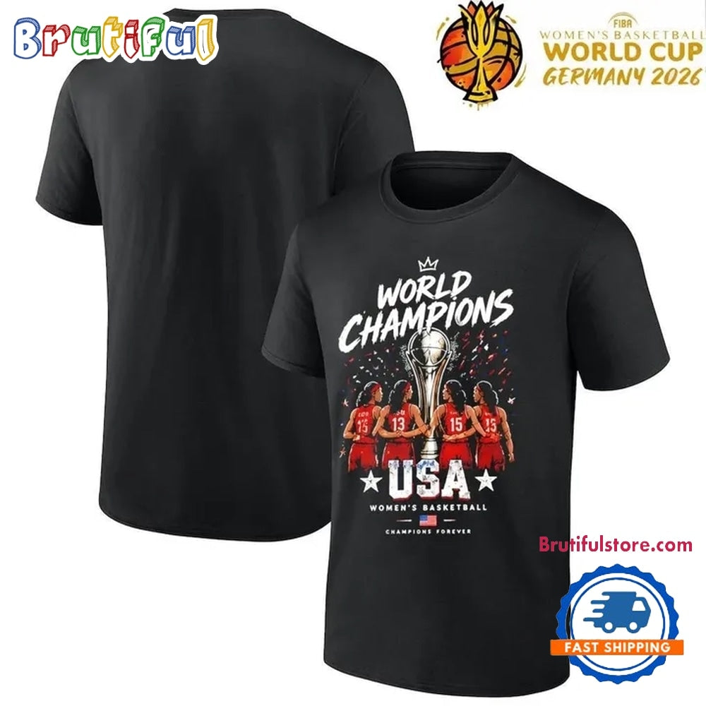 Special 2026 USA Champion FIBA Women’s Basketball World Cup Champion T Shirt