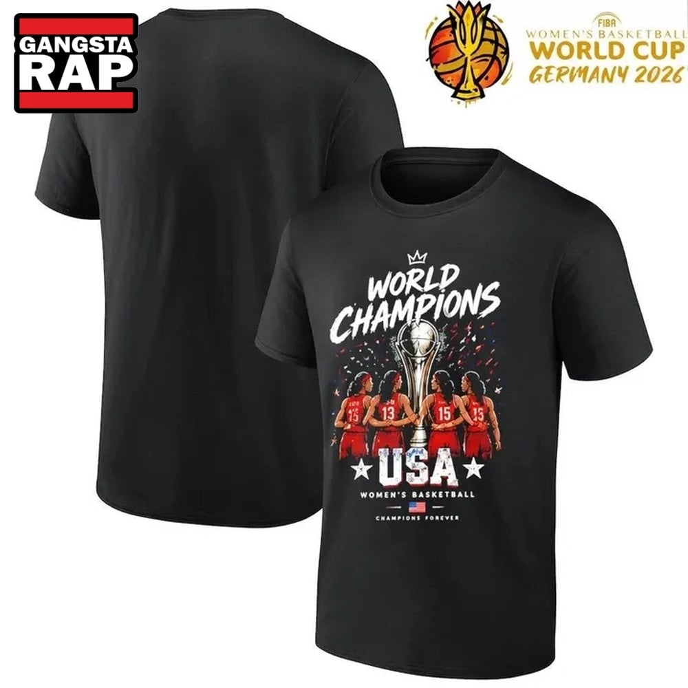 Special 2026 USA Champion FIBA Women’s Basketball World Cup Champion T Shirt