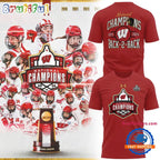 Special 2026 Women’s Ice Hockey National Champions Back-To-Back Wisconsin Badgers Hockey Hoodie T-Shirt