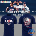 Special 2026 World Baseball Classic USA Baseball Team New Uniform Navy Hoodie T-Shirt