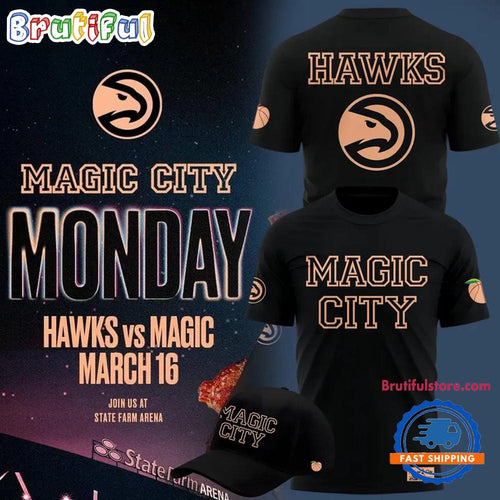 Special New Magic City Atlanta Hawks 2026 Black Hoodie T-Shirt