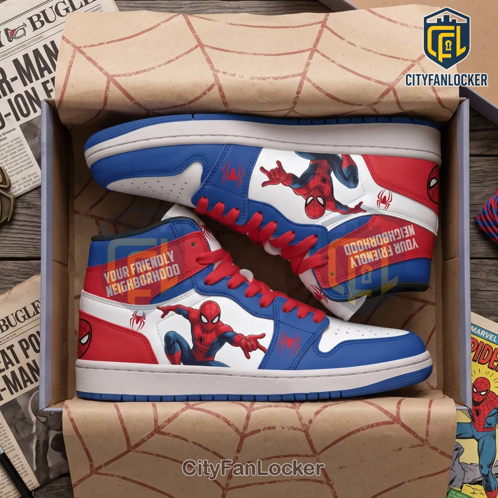 Spider-Man Air Jordan 1 High Top Sneakers