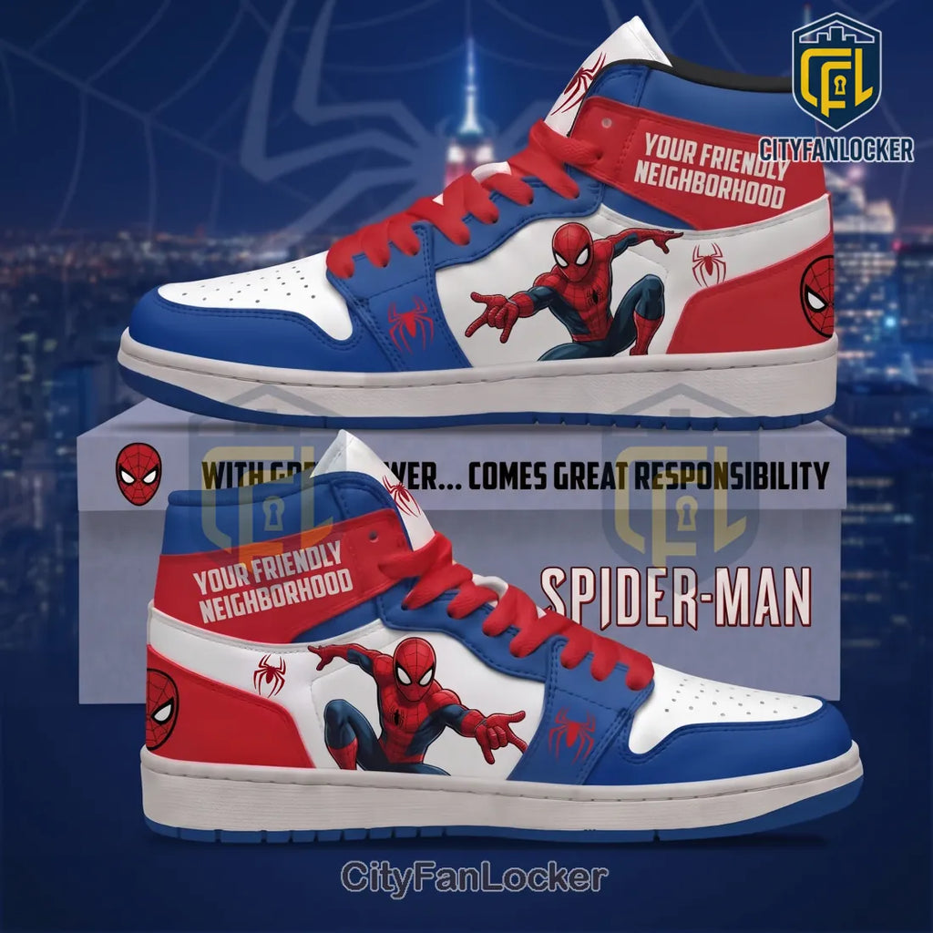 Spider-Man Air Jordan 1 High Top Sneakers