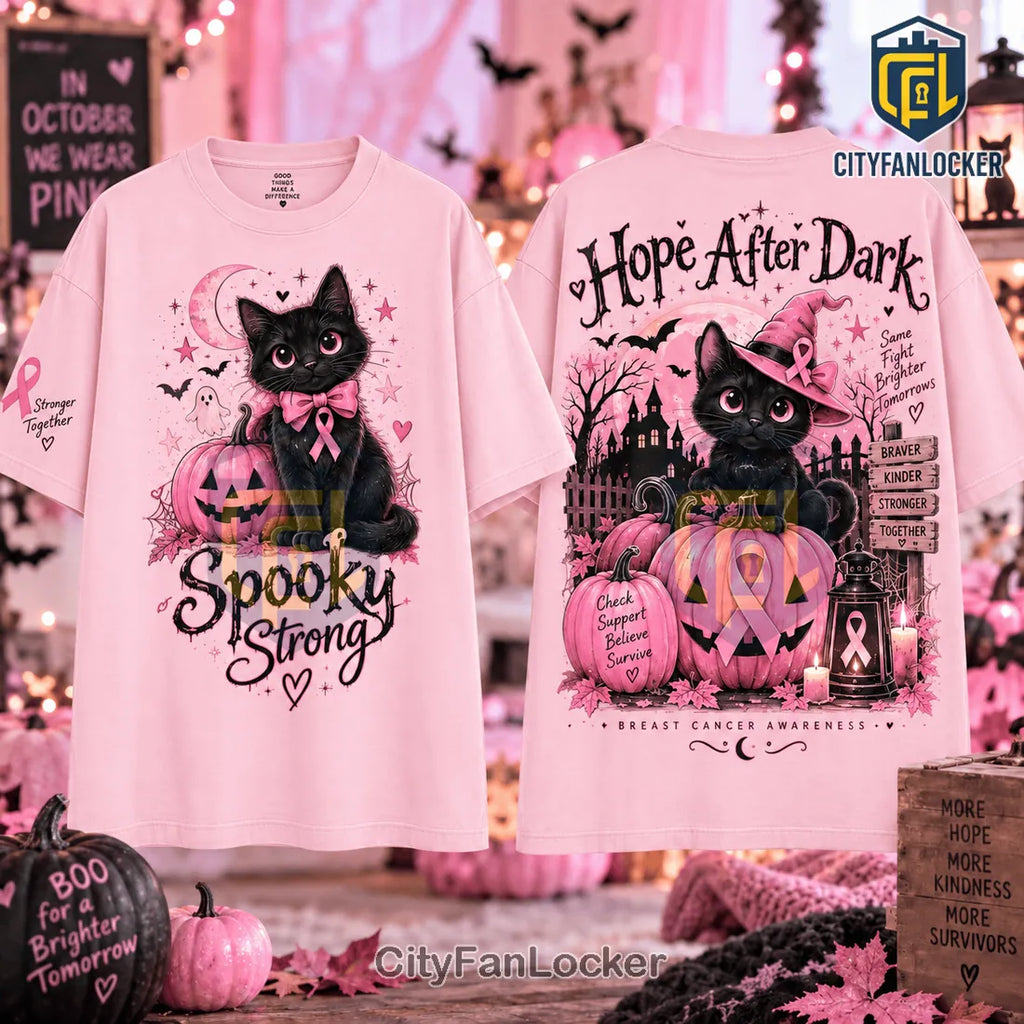 Spooky Strong Breast Cancer Awareness Shirt