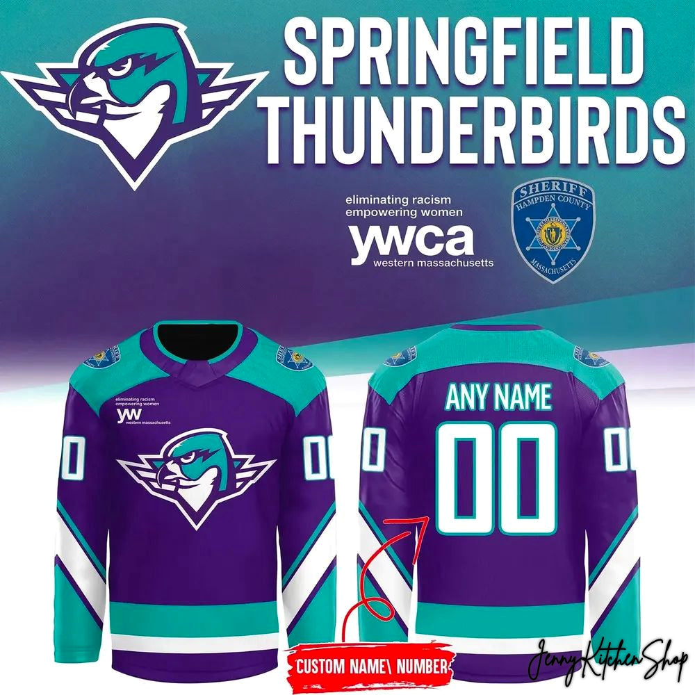 Springfield Thunderbirds Purple Warm-up 2026 Hockey Jersey