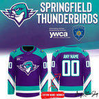 Springfield Thunderbirds Purple Warm-up 2026 Hockey Jersey