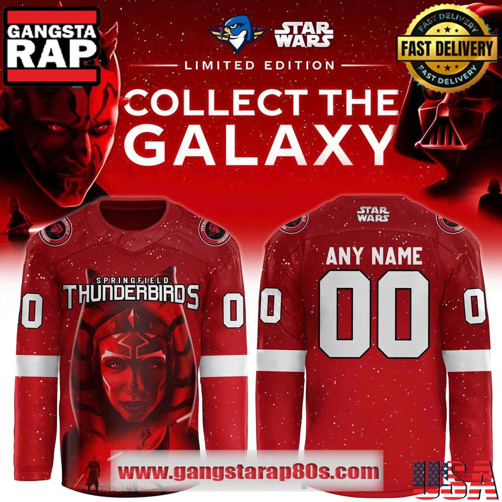 Springfield Thunderbirds x Star Wars Special Edition Custom Hockey Jersey