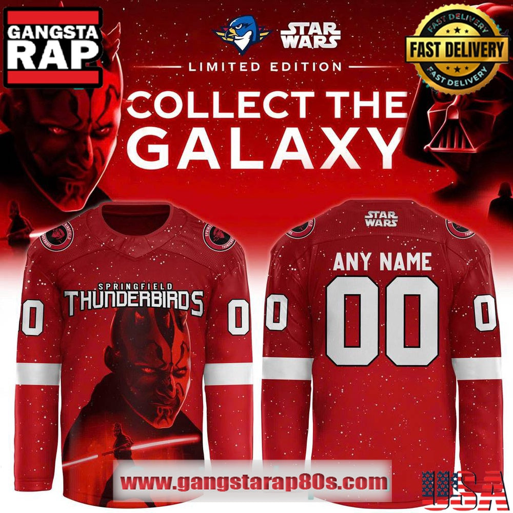 Springfield Thunderbirds x Star Wars Special Edition Custom Hockey Jersey