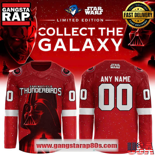 Springfield Thunderbirds x Star Wars Special Edition Custom Hockey Jersey