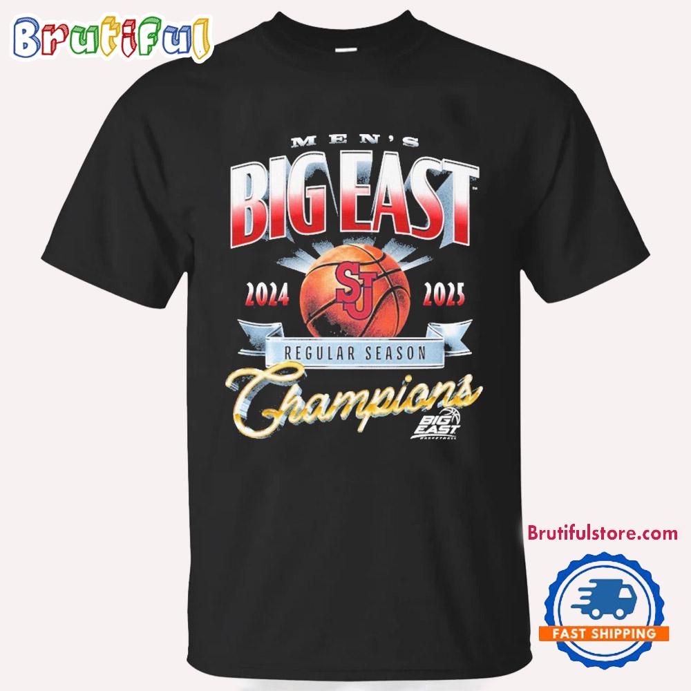 St John’s Red 2024 2025 Big East Regular Season Champions T Shirt