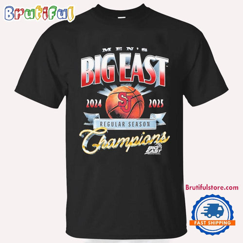 St John’s Red 2024 2025 Big East Regular Season Champions T Shirt