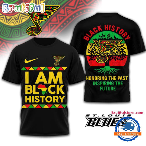 St. Louis Blues 2026 NHL Black History Limited Edition 3D Shirt Hoodie T-Shirt