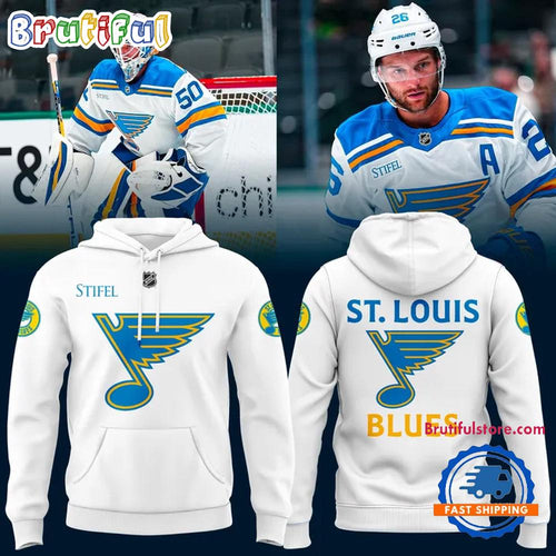 St. Louis Blues Fanatics White Away Limited Edition 2025 Hoodie
