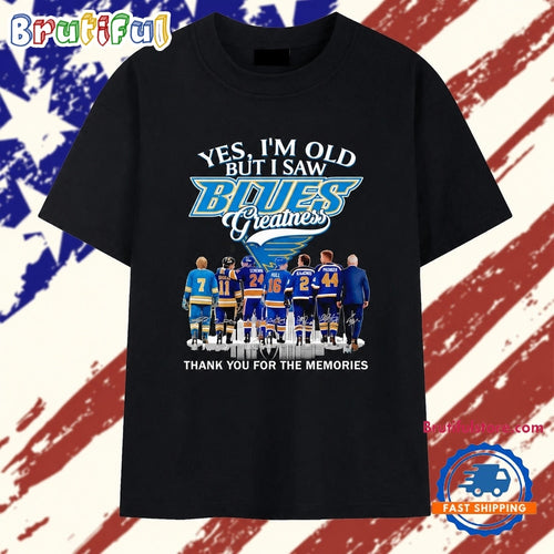 St Louis Blues greatness legends Sutter Federko Hull MacInnis Pronger signature T Shirt