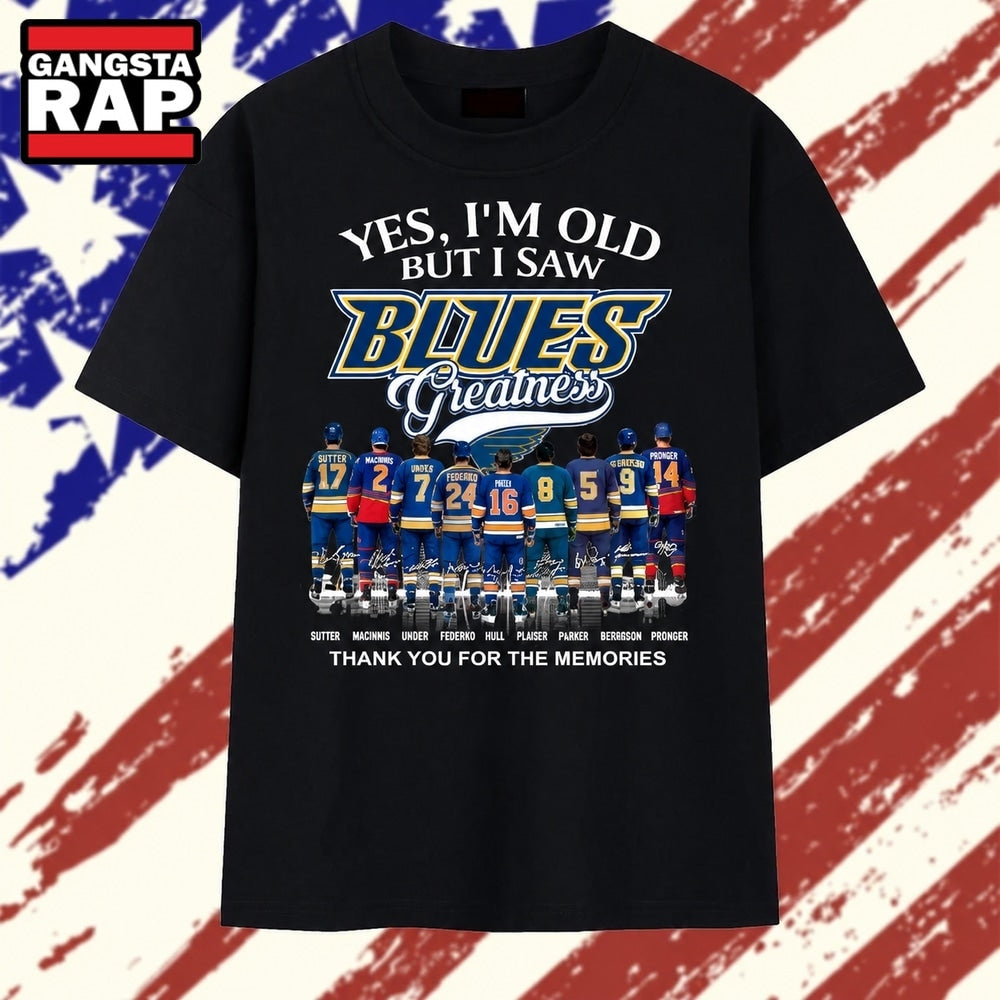 St. Louis Blues Legends Greatness Vintage Hockey T Shirt