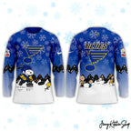St Louis Blues Peanuts Winter Hockey Jersey