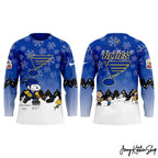 St Louis Blues Peanuts Winter Hockey Jersey