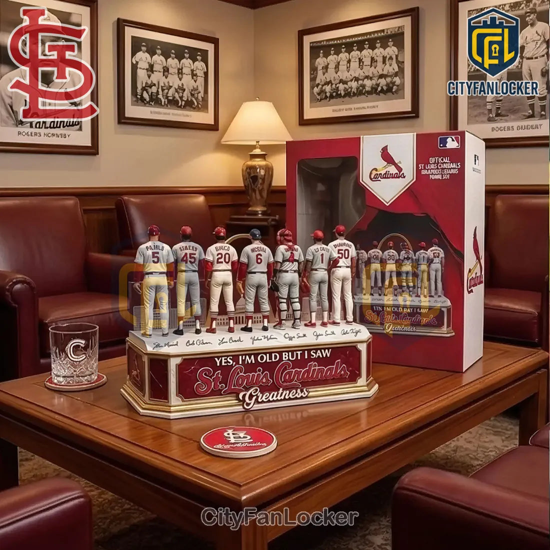 St. Louis Cardinals Legends I Saw Greatness Commemorative Figure Set