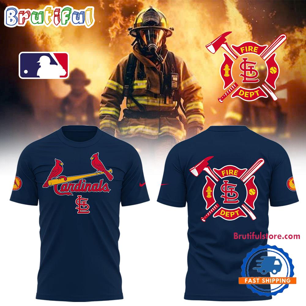 St. Louis Cardinals x Firefighter Appreciation Night 2025 New T Shirt