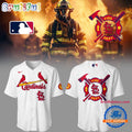St. Louis Cardinals x Firefighter Appreciation Night 2025 White Jersey Shirt