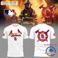 St. Louis Cardinals x Firefighter Appreciation Night 2025 White T Shirt