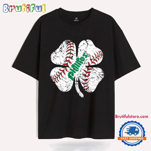 St Patricks Day Baseball Shamrock Phillies Sporty 2025 T Shirt
