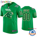 St. Patricks Day Carolina Panthers Custom Kelly Green Football Jersey
