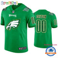 St. Patricks Day Philadelphia Eagles Custom Kelly Green Football Jersey