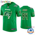 St. Patricks Day Tampa Bay Buccaneers #94 Carl Nassib Kelly Green Football Jersey