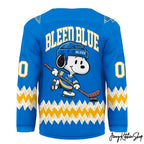 St. Louis Blues x Snoopy Personalized Hockey Jersey