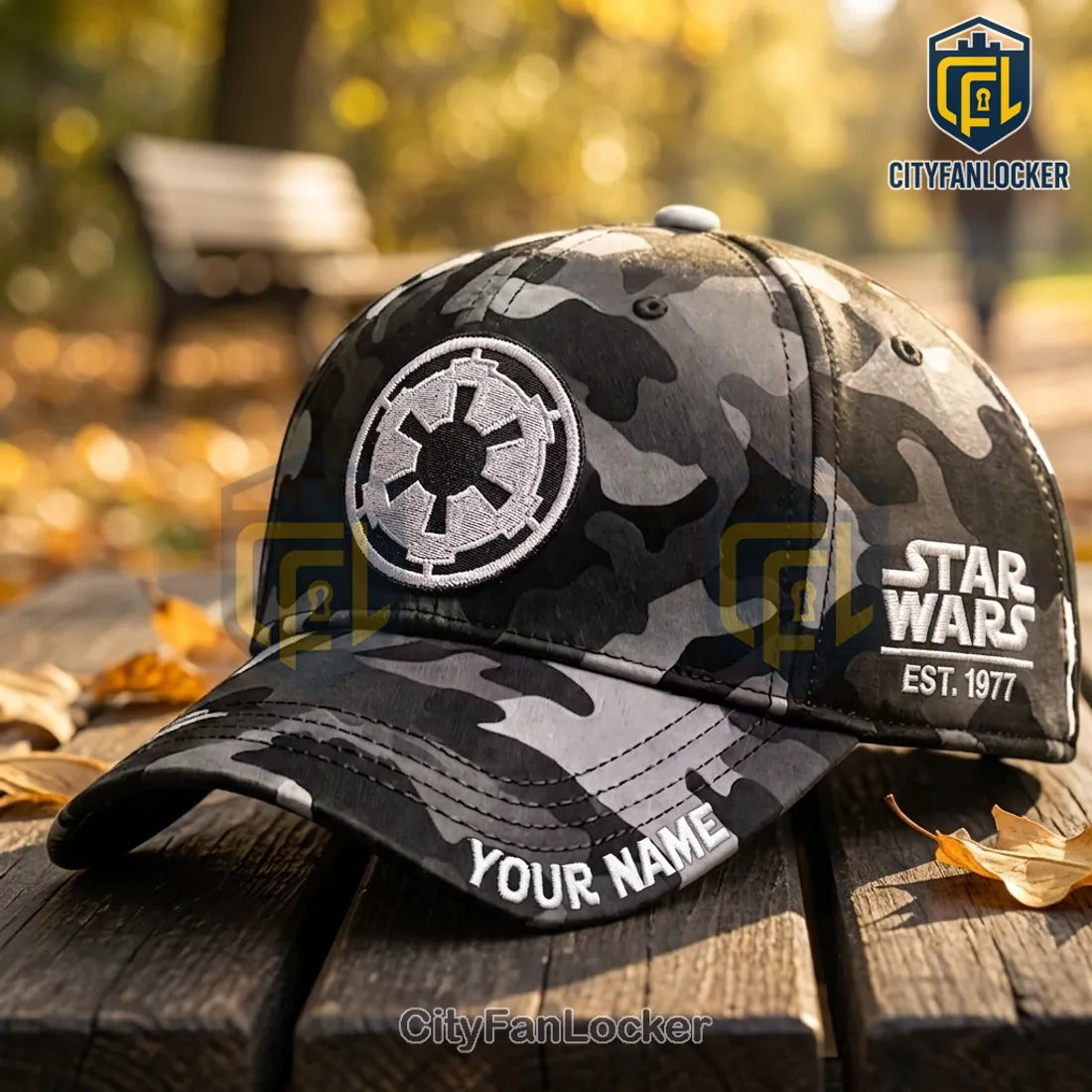 Star Wars Galactic Empire Camo Custom Name Baseball Cap