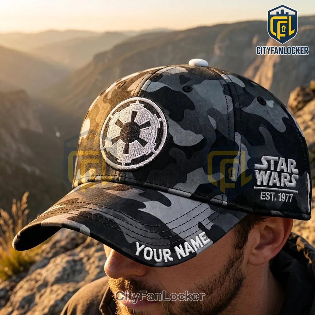 Star Wars Galactic Empire Camo Custom Name Baseball Cap
