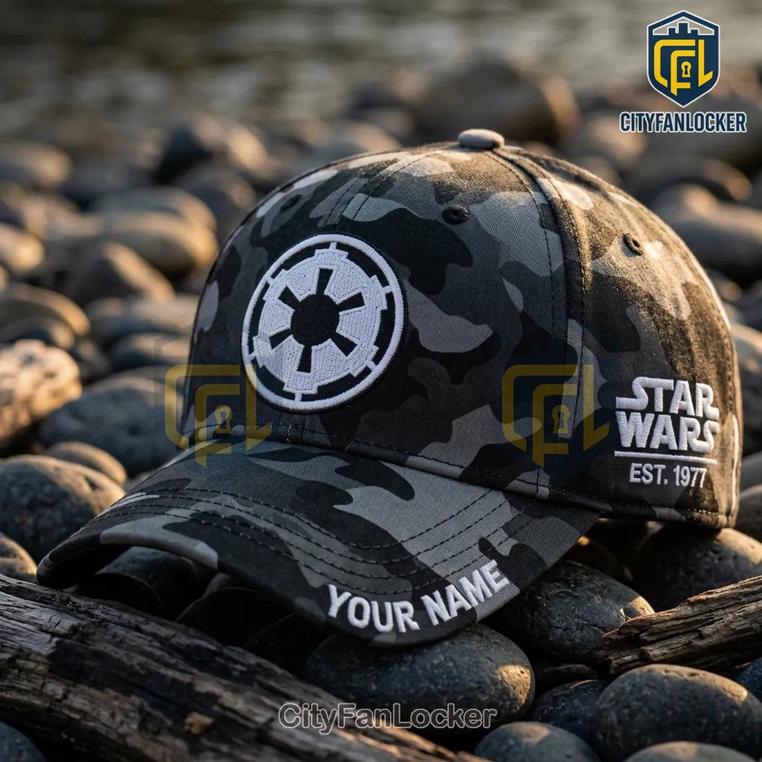 Star Wars Galactic Empire Camo Custom Name Baseball Cap