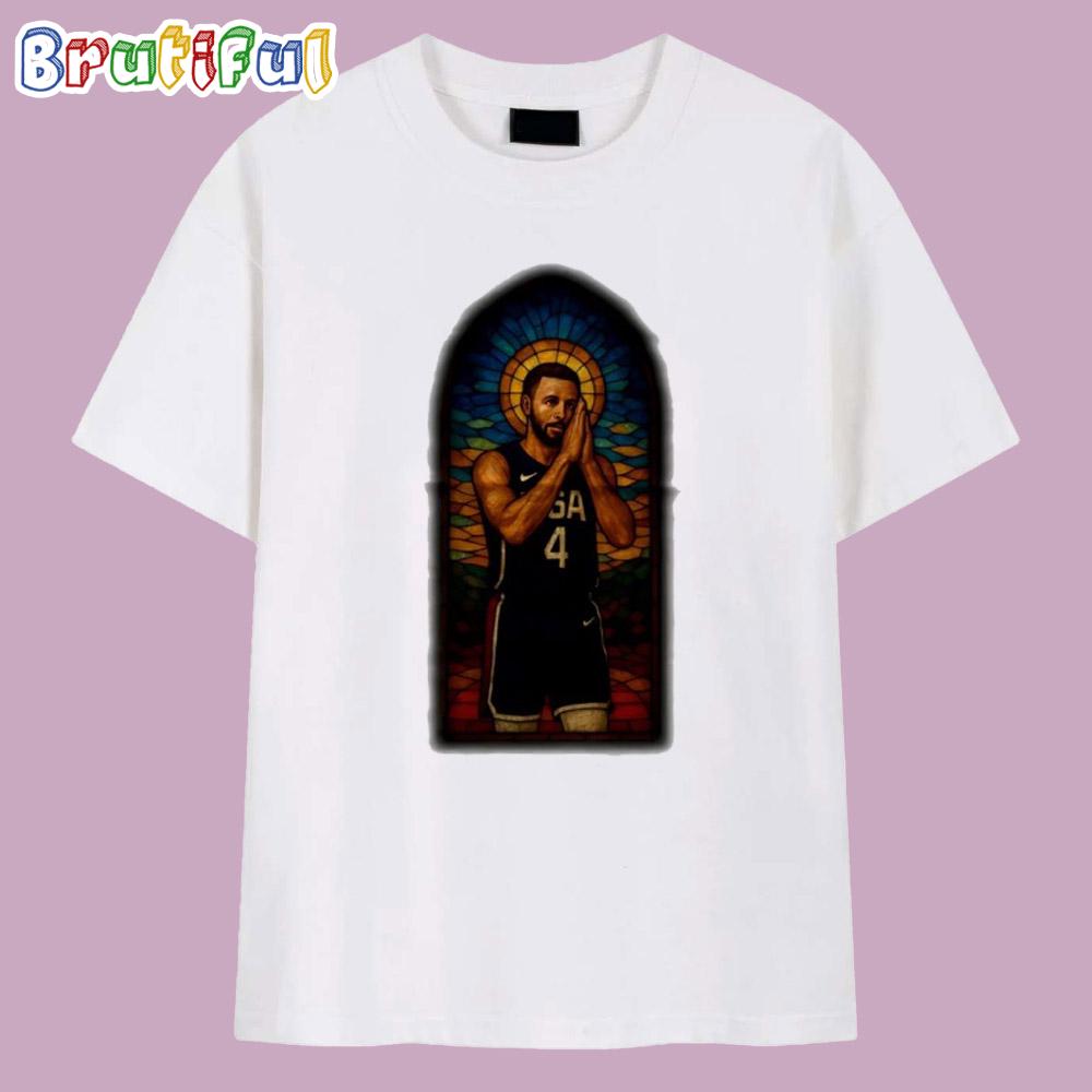 Stephen Curry Golden State Warriors Stained Glass T Shirt