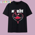 Stethoscope Nurse Heartbeat It’s a Work of Heart Arkansas Razorbacks T Shirt
