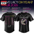 Steve Lacy Oh Yeah Tour 2026 Graphic Signature Schedule Baseball Jersey