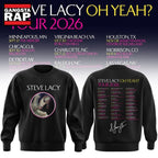 Steve Lacy Oh Yeah Tour 2026 Graphic Signature Schedule Hoodie T-Shirt