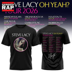 Steve Lacy Oh Yeah Tour 2026 Graphic Signature Schedule Hoodie T-Shirt
