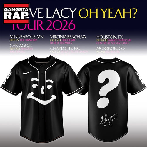 Steve Lacy Oh Yeah Tour 2026 Signature Baseball Jersey
