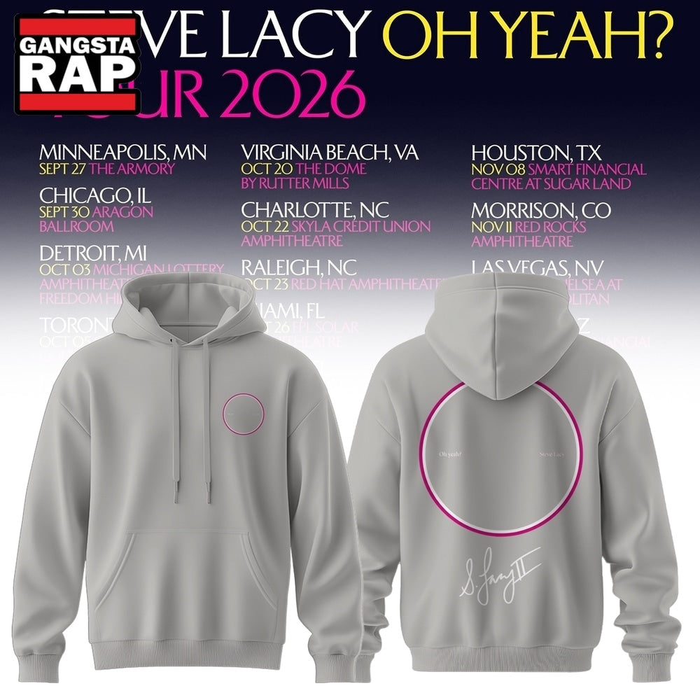 Steve Lacy Oh Yeah Tour 2026 Signature New Design Hoodie
