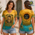 Stevie Nicks Edge of Seventeen Sunflower V-Neck T-Shirt