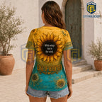Stevie Nicks Edge of Seventeen Sunflower V-Neck T-Shirt