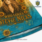 Stevie Nicks Edge of Seventeen Sunflower V-Neck T-Shirt