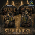 Stevie Nicks Enchantress Of Rock Moon Phases Black T-Shirt
