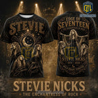 Stevie Nicks Enchantress Of Rock Moon Phases Black T-Shirt